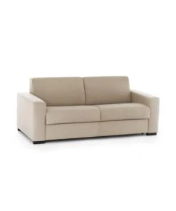 Talamo Italia Banquettes Canapé-Lit 2 Places En Tissu Beige