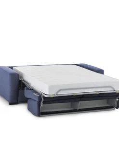 Talamo Italia Banquettes Canapé-Lit 2 Places En Tissu Bleu -Magasin Méridiennes canape lit 2 places en tissu bleu 2