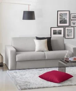 Talamo Italia Banquettes Canapé-Lit 2 Places En Tissu Gris -Magasin Méridiennes canape lit 2 places en tissu gris 13