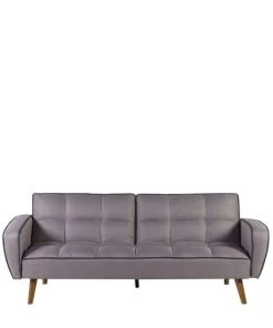 MOYCOR Canapés Petits Prix Canapé Lit 2 Places En Tissu Gris