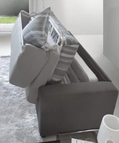 Talamo Italia Banquettes Canapé-Lit 2 Places En Tissu Gris Et Anthracite -Magasin Méridiennes canape lit 2 places en tissu gris et anthracite 20