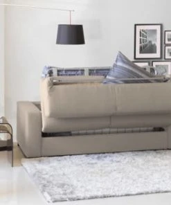 Talamo Italia Banquettes Canapé-Lit 2 Places En Tissu Gris Tourterelle -Magasin Méridiennes canape lit 2 places en tissu gris tourterelle 16