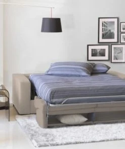 Talamo Italia Banquettes Canapé-Lit 2 Places En Tissu Gris Tourterelle -Magasin Méridiennes canape lit 2 places en tissu gris tourterelle 17