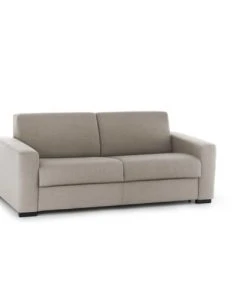 Talamo Italia Banquettes Canapé-Lit 2 Places En Tissu Gris Tourterelle