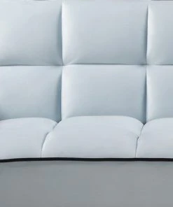 MOYCOR Canapés Petits Prix Canapé Lit 2 Places En Velours Bleu Clair -Magasin Méridiennes canape lit 2 places en velours bleu clair 5