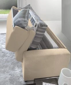 Talamo Italia Banquettes Canapé-lit 3 Places En Tissu Beige -Magasin Méridiennes canape lit 3 places en tissu beige 13