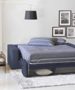 Talamo Italia Banquettes Canapé-Lit 3 Places En Tissu Bleu -Magasin Méridiennes canape lit 3 places en tissu bleu 11