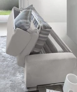 Talamo Italia Banquettes Canapé-Lit 3 Places En Tissu Gris -Magasin Méridiennes canape lit 3 places en tissu gris 15