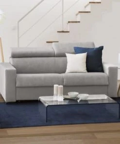 Talamo Italia Banquettes Canapé-Lit 3 Places En Tissu Gris -Magasin Méridiennes canape lit 3 places en tissu gris 27