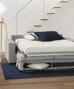 Talamo Italia Banquettes Canapé-Lit 3 Places En Tissu Gris -Magasin Méridiennes canape lit 3 places en tissu gris 29