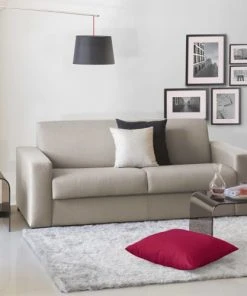 Talamo Italia Banquettes Canapé-Lit 3 Places En Tissu Gris Tourterelle -Magasin Méridiennes canape lit 3 places en tissu gris tourterelle 13