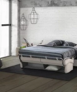 Talamo Italia Banquettes Canapé-Lit 3 Places En Tissu Gris Tourterelle -Magasin Méridiennes canape lit 3 places en tissu gris tourterelle 5