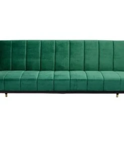 Kare Design Banquettes Canapé-lit 3 Places En Velours Vert