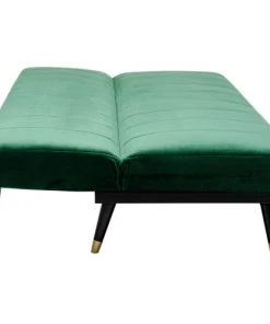 Kare Design Banquettes Canapé-lit 3 Places En Velours Vert -Magasin Méridiennes canape lit 3 places en velours vert 4
