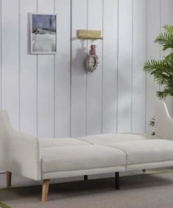 Concept Usine Canapés Petits Prix Canapé Scandinave Convertible 3 Places En Tissu Gris Clair -Magasin Méridiennes canape scandinave convertible 3 places en tissu gris clair 3