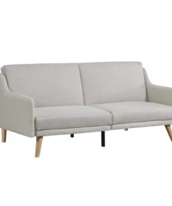 Concept Usine Canapés Petits Prix Canapé Scandinave Convertible 3 Places En Tissu Gris Clair -Magasin Méridiennes canape scandinave convertible 3 places en tissu gris clair 4