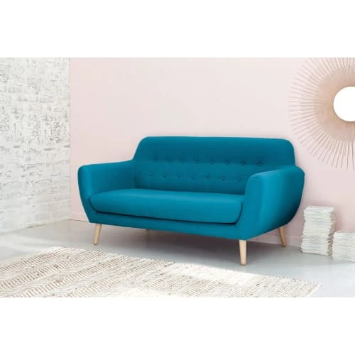 Maisons Du Monde Canapés Petits Prix Canapé Style Scandinave 2/3 Places Bleu Pétrole 7 Maisons Du Monde Canapés Petits Prix Canapé Style Scandinave 2/3 Places Bleu Pétrole – Image 5