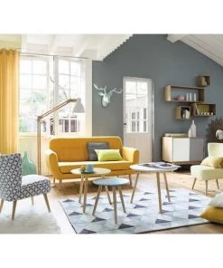 Maisons Du Monde Canapés Petits Prix Canapé Style Scandinave 2/3 Places Jaune 12 Maisons Du Monde Canapés Petits Prix Canapé Style Scandinave 2/3 Places Jaune -Magasin Méridiennes canape style scandinave 2 3 places jaune 1000 6 13 146342 3