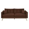 Maisons Du Monde Canapés Petits Prix Canapé Style Scandinave 3/4 Places En Velours Brun -Magasin Méridiennes canape style scandinave 3 4 places en velours brun 1000 3 24 217365 1