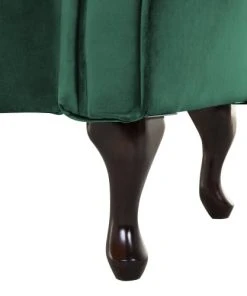 Beliani Méridiennes Chaise Longue Côté Gauche En Velours Vert Foncé -Magasin Méridiennes chaise longue cote gauche en velours vert fonce 5