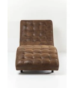 Kare Design Méridiennes Chaise Longue En Microfibre Marron -Magasin Méridiennes chaise longue en microfibre marron 2