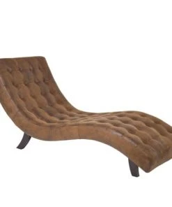 Kare Design Méridiennes Chaise Longue En Microfibre Marron