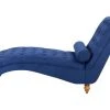 Beliani Méridiennes Chaise Longue En Tissu Bleu -Magasin Méridiennes chaise longue en tissu bleu