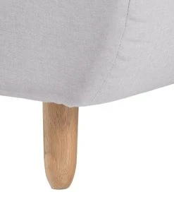 Beliani Canapés Petits Prix Chaise Longue En Tissu Gris Clair -Magasin Méridiennes chaise longue en tissu gris clair 10