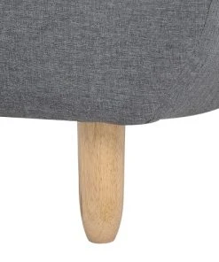 Beliani Canapés Modulables Chaise Longue En Tissu Gris Foncé -Magasin Méridiennes chaise longue en tissu gris fonce 4