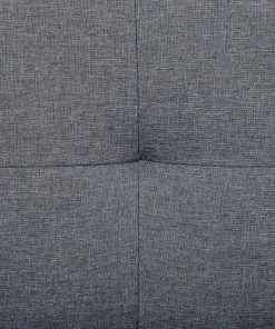 Beliani Canapés Modulables Chaise Longue En Tissu Gris Foncé -Magasin Méridiennes chaise longue en tissu gris fonce 5