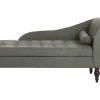 Beliani Méridiennes Chaise Longue En Tissu Gris Foncé Avec Rangement -Magasin Méridiennes chaise longue en tissu gris fonce avec rangement