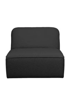 Drawer Canapés Modulables Chauffeuse Pour Canapé Modulable En Tissu Bouclette Noir -Magasin Méridiennes chauffeuse pour canape modulable en tissu bouclette noir 2