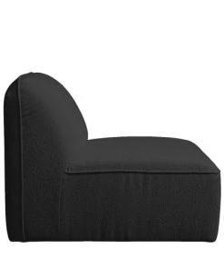 Drawer Canapés Modulables Chauffeuse Pour Canapé Modulable En Tissu Bouclette Noir -Magasin Méridiennes chauffeuse pour canape modulable en tissu bouclette noir 3