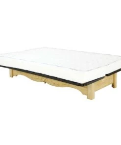 Grenier Alpin Clic-clac Clic Clac Pin Massif Sculpté 140 X 190 Cm Liso Taupe -Magasin Méridiennes clic clac pin massif sculpte 140 x 190 cm liso taupe 4