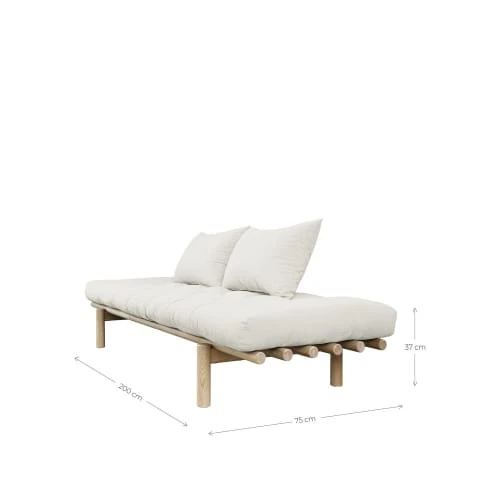 Karup Design Méridiennes Daybed En Bois Naturel Et Tissu Ecru 7 Karup Design Méridiennes Daybed En Bois Naturel Et Tissu Ecru – Image 5