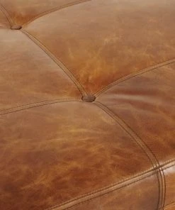 Maisons Du Monde Banquettes Daybed Vintage En Cuir Marron -Magasin Méridiennes daybed vintage en cuir marron 1000 8 6 176060 4