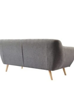 Drawer Canapés Droits DOLNO - Canapé 3 Places En Tissu - Gris Clair -Magasin Méridiennes dolno canape 3 places en tissu gris clair 4