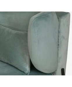 Artecosy Canapés Petits Prix Fauteuil Velours Et Métal Noir Vert -Magasin Méridiennes fauteuil velours et metal noir vert 4