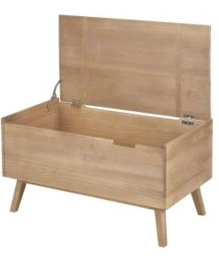 Maisons Du Monde Banquettes Malle En Bois De Pin Marron -Magasin Méridiennes malle en bois de pin marron 1000 13 26 222492 2