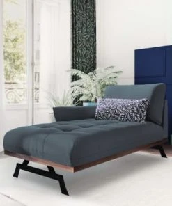 CXL By Christian Lacroix Méridiennes Méridien 1 Place En Tissu Structuré Bleu -Magasin Méridiennes meridien 1 place en tissu structure bleu 23