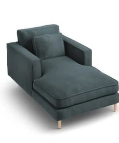 CXL By Christian Lacroix Méridiennes Méridien 1 Place En Tissu Structuré Bleu -Magasin Méridiennes meridien 1 place en tissu structure bleu 5