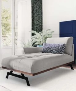 CXL By Christian Lacroix Méridiennes Méridien 1 Place En Tissu Structuré Gris Clair -Magasin Méridiennes meridien 1 place en tissu structure gris clair 15