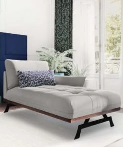 CXL By Christian Lacroix Méridiennes Méridien 1 Place En Tissu Structuré Gris Clair -Magasin Méridiennes meridien 1 place en tissu structure gris clair 7