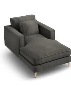 CXL By Christian Lacroix Méridiennes Méridien 1 Place En Tissu Structuré Gris Foncé -Magasin Méridiennes meridien 1 place en tissu structure gris fonce 3