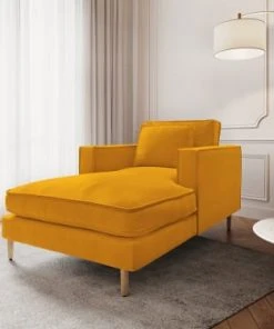 CXL By Christian Lacroix Méridiennes Méridien 1 Place En Tissu Structuré Jaune -Magasin Méridiennes meridien 1 place en tissu structure jaune 1