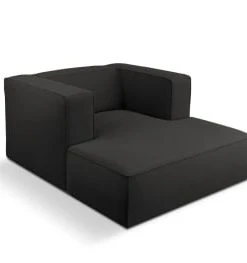 CXL By Christian Lacroix Méridiennes Méridien 1 Place En Tissu Structuré Noir -Magasin Méridiennes meridien 1 place en tissu structure noir 5