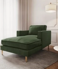 CXL By Christian Lacroix Méridiennes Méridien 1 Place En Tissu Structuré Vert -Magasin Méridiennes meridien 1 place en tissu structure vert 11