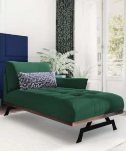 CXL By Christian Lacroix Méridiennes Méridien 1 Place En Tissu Structuré Vert -Magasin Méridiennes meridien 1 place en tissu structure vert 3