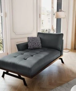 CXL By Christian Lacroix Méridiennes Méridien Cuir Cuirne 1 Place En Cuir Cuir Bleu Gris -Magasin Méridiennes meridien cuir cuirne 1 place en cuir cuir bleu gris 1