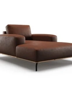 CXL By Christian Lacroix Méridiennes Méridien Cuir Cuirne 1 Place En Cuir Cuir Cognac